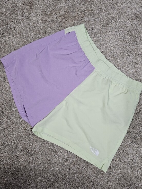 The North Face Pants - The North Face Two-Tone Athletic Shorts in Lavender & Pale Green